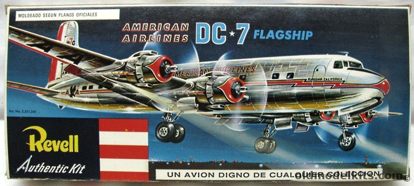 Revell 1/122 Douglas DC-7 Flagship American Airlines - Lodela Issue, H219 plastic model kit